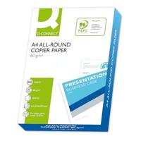 Q-CONNECT All-Round kopieerpapier, ft A4, 80 g, pak van 500 vel, wit - thumbnail