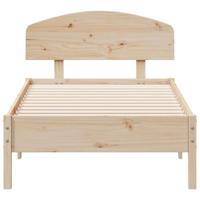 Bedframe zonder matras massief grenenhout 75x190 cm - thumbnail