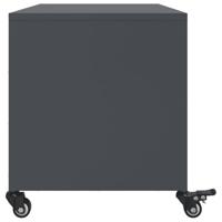Tv-meubel 68x39x43,5 cm staal antracietkleurig - thumbnail