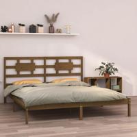 Bedframe massief hout honingbruin 200x200 cm - thumbnail