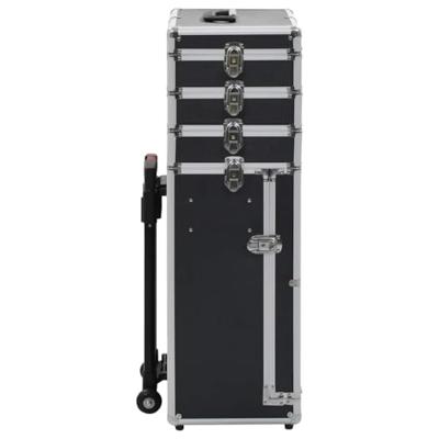 Make-up trolley aluminium zwart - thumbnail