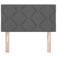 Hoofdbord met LED -striplichten met hoofdeinde Grijs 80 cm Stof - thumbnail