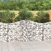 VidaXL Schanskorf gewelfd 200x30x100/120 cm gegalvaniseerd ijzer - thumbnail
