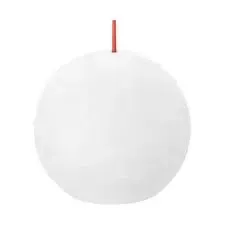 Bolsius rustieke bolkaars 7,6 cm cloudy white