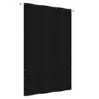 VidaXL Balkonscherm 140x240 cm oxford stof zwart - thumbnail