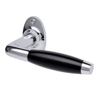 De Oude Deurklink Deurklink - Klassiek nikkel, ovaal rozet - thumbnail