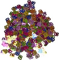 80 Jaar Tafeldecoratie / Sierconfetti - thumbnail