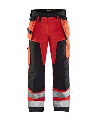 Blåkläder Werkbroek High-Vis 15681811 | High Vis Rood/Zwart | Maat 56 - 7330509403044