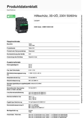 Schneider Electric CAD32P7 Hulpbeveiliging 2x NC, 3x NO 1 stuk(s)