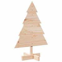 VidaXL Kerstdecoratie kerstboom 70 cm massief hout - thumbnail