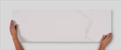 Wandtegel marmerlook Tau Baranello 100x33cm white mat gerectificeerd