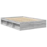 Bedframe grijs sonoma eikenkleurig 160x200 cm - thumbnail
