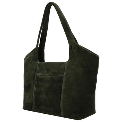 Hide & stitches brazos schoudertas suède-Olive