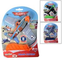 Jonotoys Disney planes afschiet vliegtuigje op kaart 3 verschillende - thumbnail