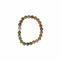 Edelsteen Armband Unakiet met Boeddha - thumbnail