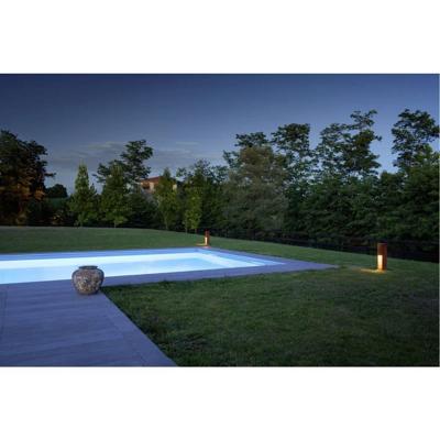 Buitenlamp staand RUSTY SLOT 50 cm inclusief LED 3000K ijzer geroest cortenstaal