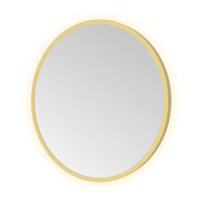 Spiegel Hotbath &MORE 40x40 cm LED-Verlichting Rond Geborsteld Messing PVD Spiegel Hotbath &MORE 40x40 cm LED-Verlichting Rond Geborsteld Messing PVD