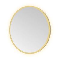 Spiegel Hotbath &MORE 40x40 cm LED-Verlichting Rond Geborsteld Messing PVD - thumbnail