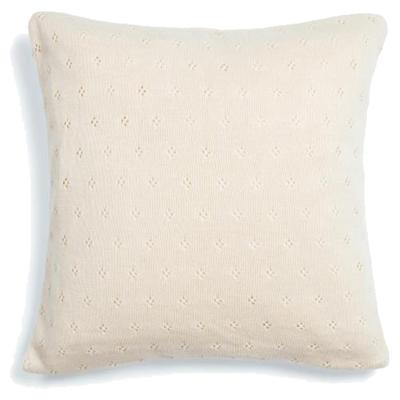 Essenza Essenza knitted Ajour cushion Antique white 50x50