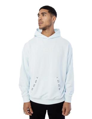 Couture Club Oversized Reverse Branded Hoodie Heren Lichtblauw - Maat S - Kleur: Lichtblauw | Soccerfanshop