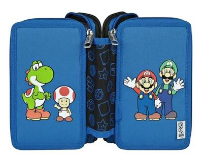 Undercover Gevulde etui super mario 3-vaks