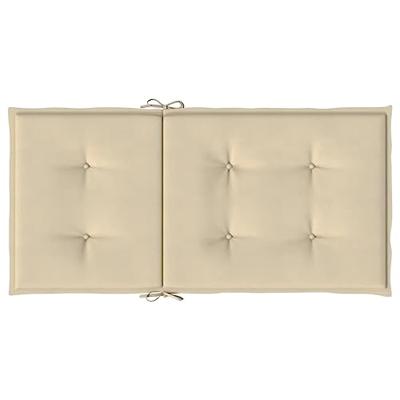 Tuinstoelkussens 6 st 100x50x3 cm oxford stof beige - thumbnail