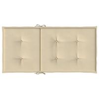 Tuinstoelkussens 6 st 100x50x3 cm oxford stof beige - thumbnail