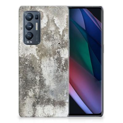 OPPO Find X3 Neo | TPU | Siliconen hoesje | Beton Print
