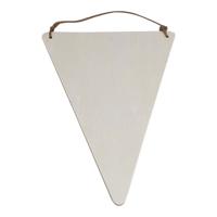 Playwood Houten vlag driehoek met hanger, 19,5x15cm - thumbnail