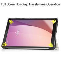 Lunso - Lenovo Tab M8 Gen 4 (8 inch) - Tri-Fold Bookcase hoes - Lazy Cat - thumbnail