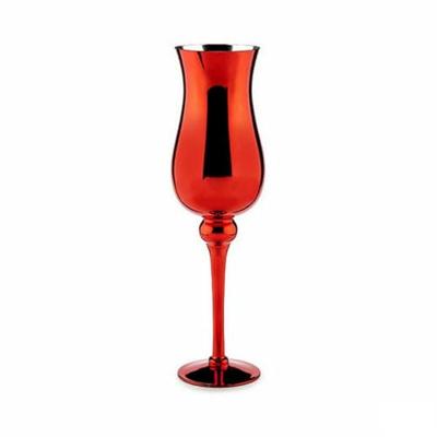 Kaarshouder Kristal Rood 13,5 x 4,5 x 13,5 cm (6 Stuks)