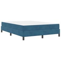 Boxspringbed met matras Donkerblauw 140 x 200 cm Fluweel - thumbnail