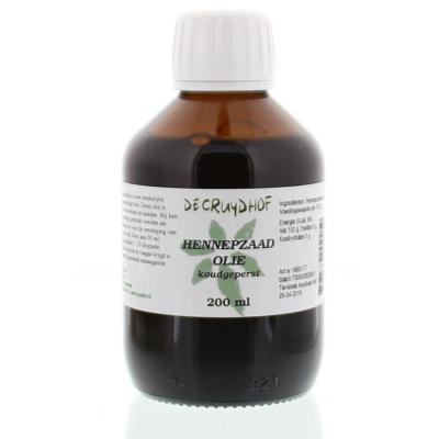 Cruydhof Hennepzaadolie koudgeperst 200 Milliliter