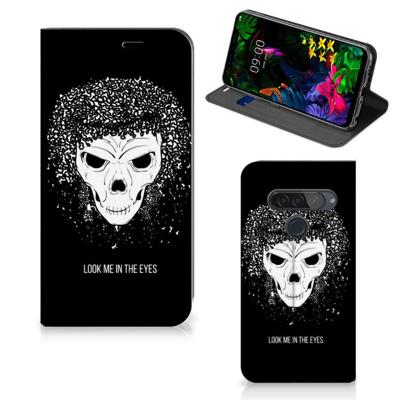 Mobiel BookCase LG G8s Thinq Skull Hair Mobiel BookCase LG G8s Thinq Skull Hair