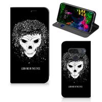 Mobiel BookCase LG G8s Thinq Skull Hair - thumbnail
