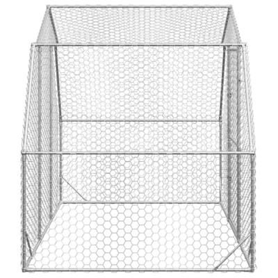 Kippenren 2,5x2x2,25 m gegalvaniseerd staal Kippenren 2,5x2x2,25 m gegalvaniseerd staal