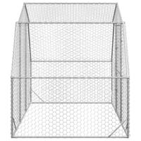 Kippenren 2,5x2x2,25 m gegalvaniseerd staal - thumbnail