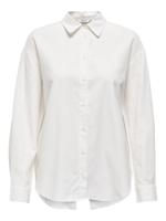 Only Onlria L/s Open Note Shirt Wvn Cs Blouse 4939158 Cloud Dancer Text - thumbnail