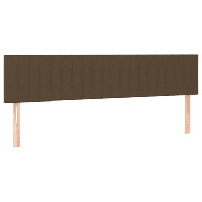 Boxspring met matras stof donkerbruin 160x200 cm