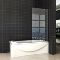 Draaibare Badwand Wiesbaden Orbit 80x150 cm 6mm NANO Coating Mat Zwart - thumbnail