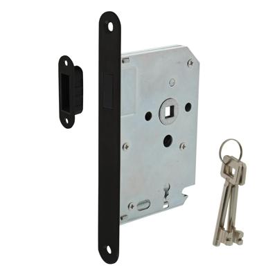 Intersteel magneet klavier dag en nachtslot met zwarte voorplaat