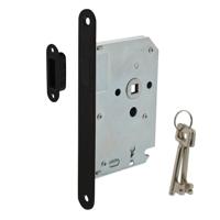 Intersteel magneet klavier dag en nachtslot met zwarte voorplaat - thumbnail