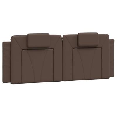 Hoofdbordkussen 120 cm kunstleer bruin Hoofdbordkussen 120 cm kunstleer bruin