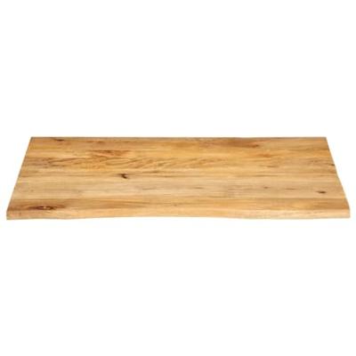 Tafelblad met natuurlijke rand 100x80x3,8 cm massief mangohout - thumbnail
