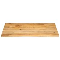 Tafelblad met natuurlijke rand 110x80x3,8 cm massief mangohout - thumbnail