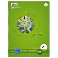 Ursus Classic 608570010 Collegeblok Groen DIN A4 Gelinieerd Aantal paginas: 80 - thumbnail