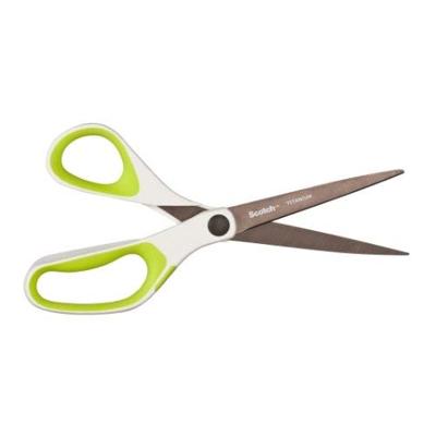 Schaar Scotch 20cm titanium met groot oog groen blister Schaar Scotch 20cm titanium met groot oog groen blister