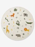 Rond alfabetisch tapijt Hanoï ecru - thumbnail