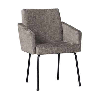 WOOOD Eetkamerstoel 'Mount' Chenille, kleur Taupe
