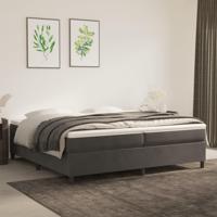 Boxspringframe fluweel donkergrijs 200x200 cm - thumbnail